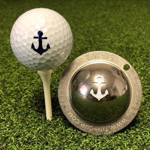 Tin Cup Golf Ball Marker, Anchors Aweigh