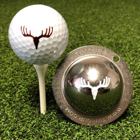 Tin Cup Golf Ball Marker, Buck Stops