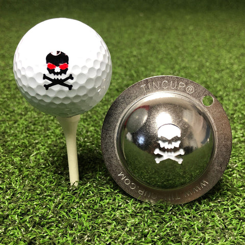 Tin Cup Golf Ball Marker, Jolly Roger