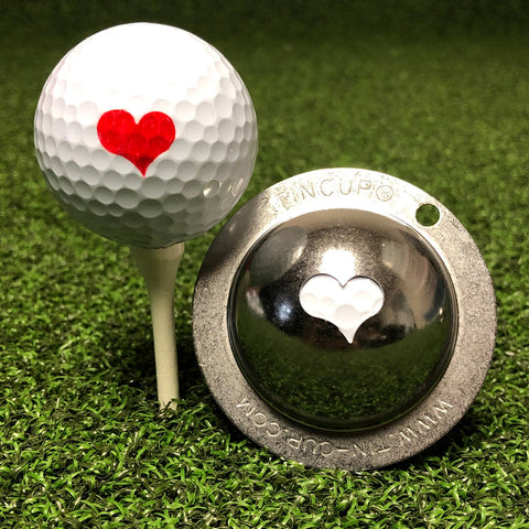 Tin Cup Golf Ball Marker, Kiss Me