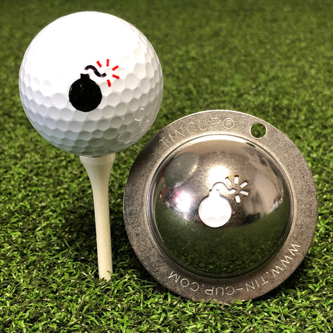 Tin Cup Golf Ball Marker, Bombs Away