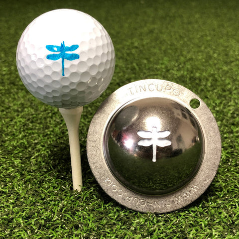 Tin Cup Golf Ball Marker, Dragonfly