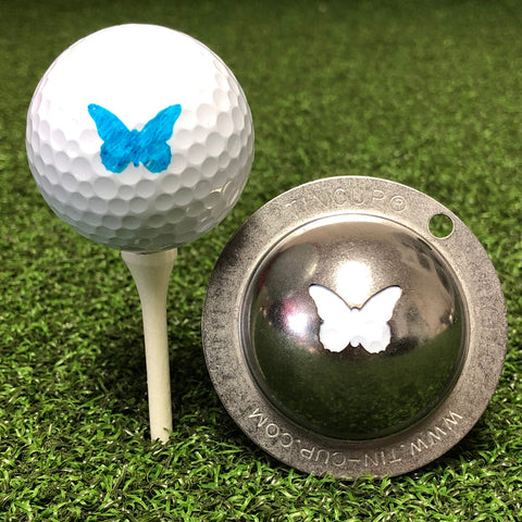Tin Cup Golf Ball Marker, Flutterby