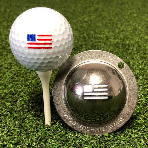 Golf Ball Marker, Stars and Stripes