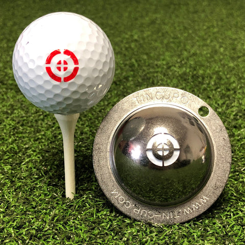 Tin Cup Golf Ball Marker, Take Aim